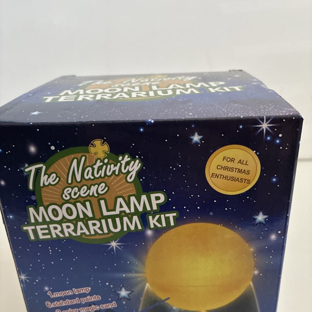 The Nativity Scene Moon Lamp Terrarium Kit Craft Paint Magic Sand Nativity Scene - Picture 5 of 12